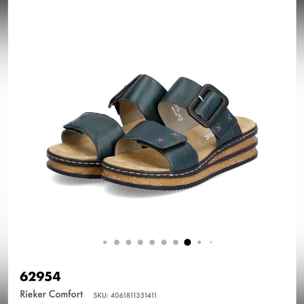 RIEKER | Women's Wedge Sandals size 39 - Picture 2 of 6